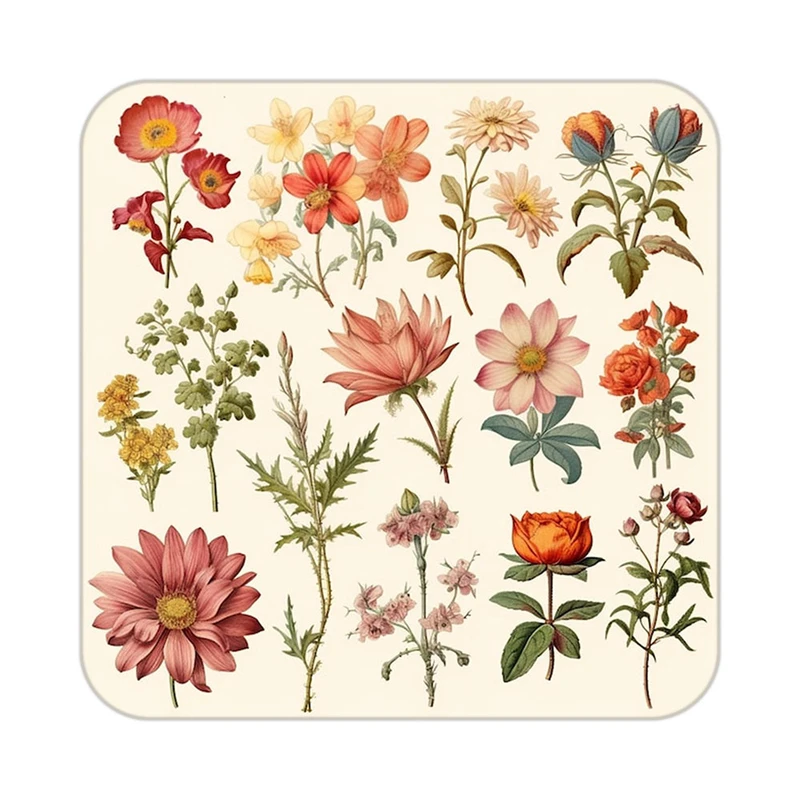 زیر لیوانی کاکتی طرح گل مدل mp16702