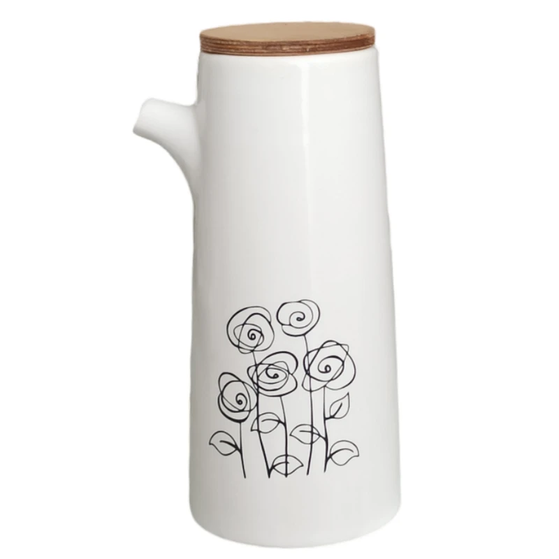 ظرف روغن مدل بی دسته flowers کد 402