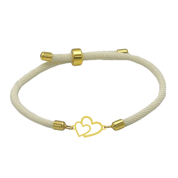 دستبند طلا عیار 18 زنانه مدل دسبند طلای آسانسوری پلاک دار دوقلب دستبند طلا عیار 18 زنانه مدل دسبند طلای آسانسوری پلاک دار دوقلب