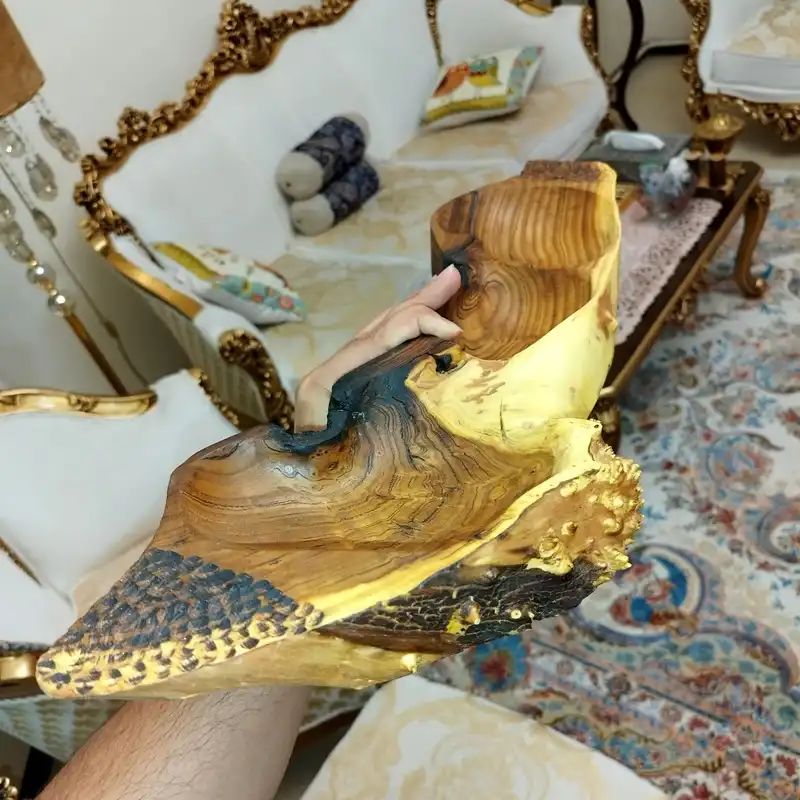 ظرف سرو چوبی مدل رستیک