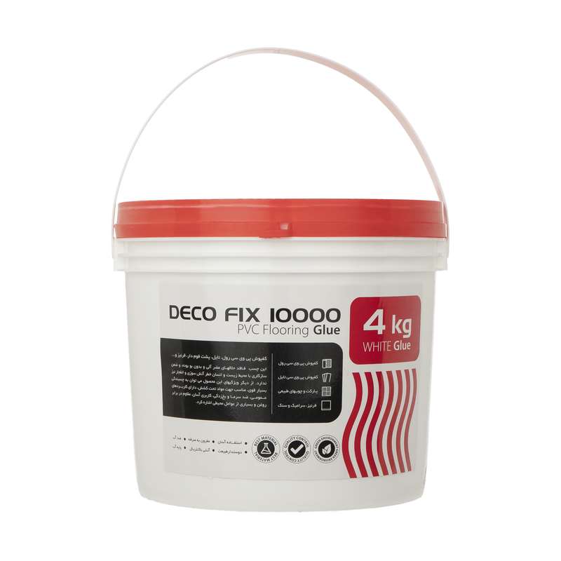 چسب کفپوش پی وی سی مدل Deco fix 10000 وزن 4 کیلوگرم