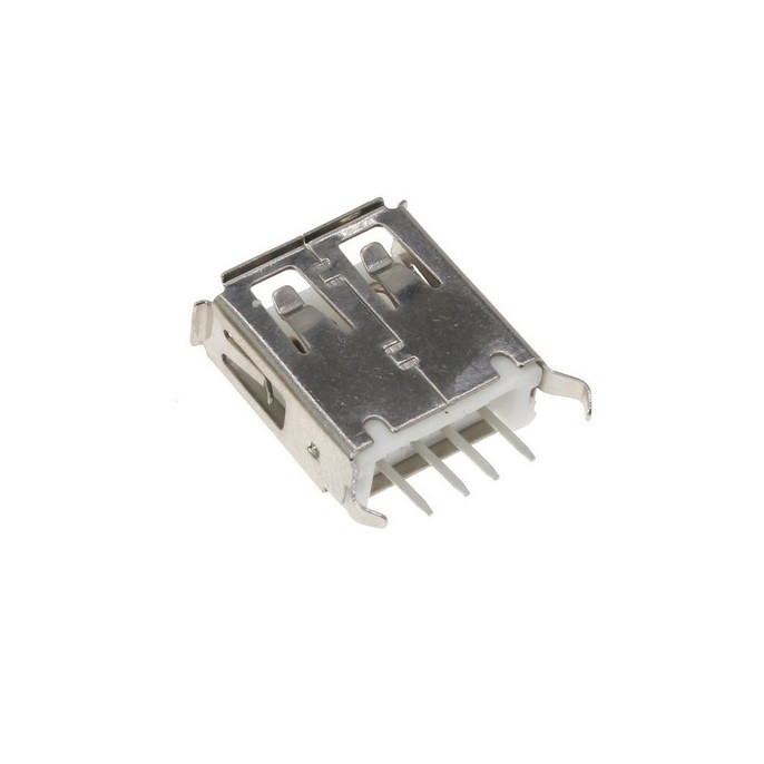 کانکتور مادگی مدل USB A F ST بسته دو عددی کانکتور مادگی مدل USB A F ST بسته دو عددی