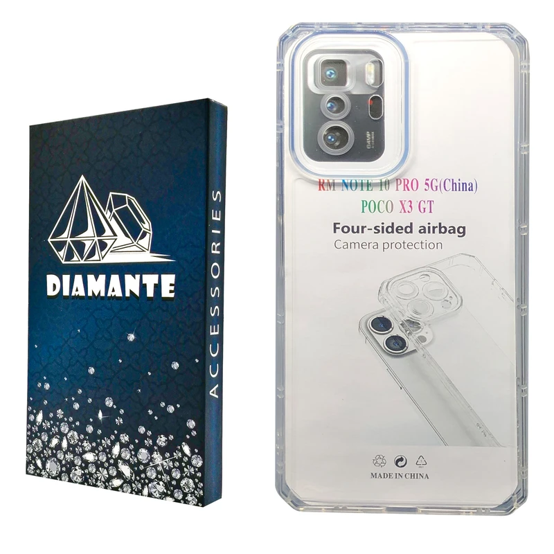 کاور دیامانته مدل Nahid Navy مناسب برای گوشی موبایل شیائومی Redmi Note 10 Pro 5G / Poco X3 Gt