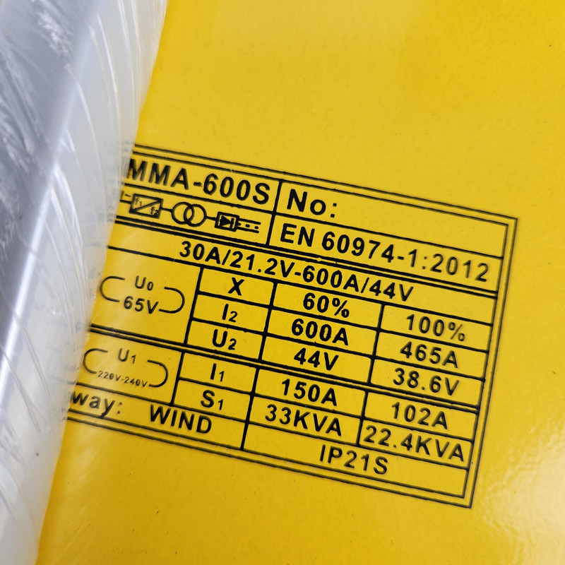 دستگاه جوشکاری 600 آمپر صنعتی اینتیمکث کد 600s