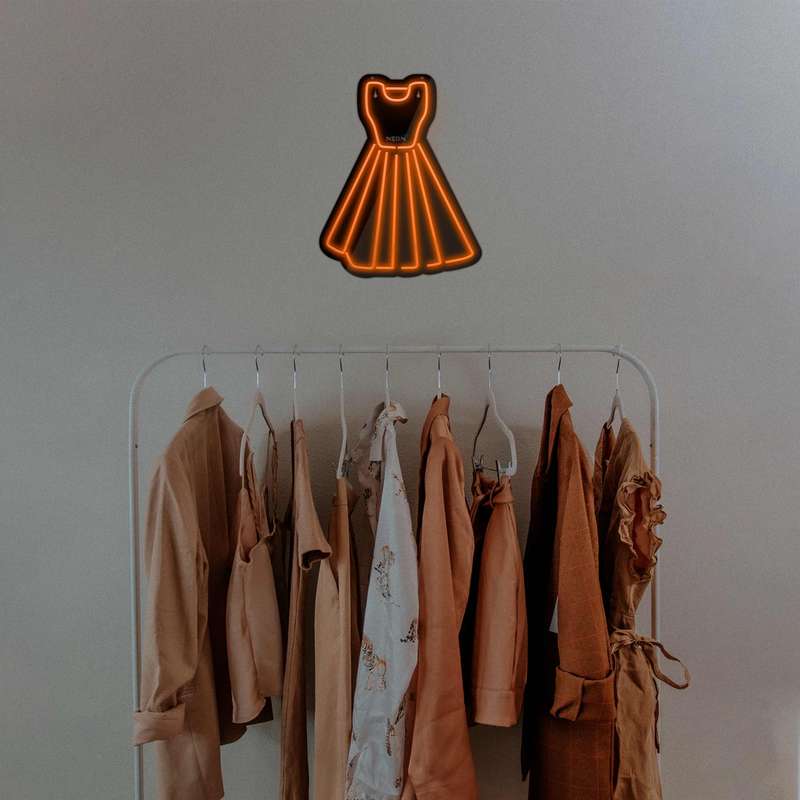 چراغ دیواری نئون دیزاین طرح Women-Clothes-BL_ORG