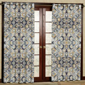   پرده مدل طرح دار مخمل پانچی کد 2313 سایز 140x280 سانتی متر