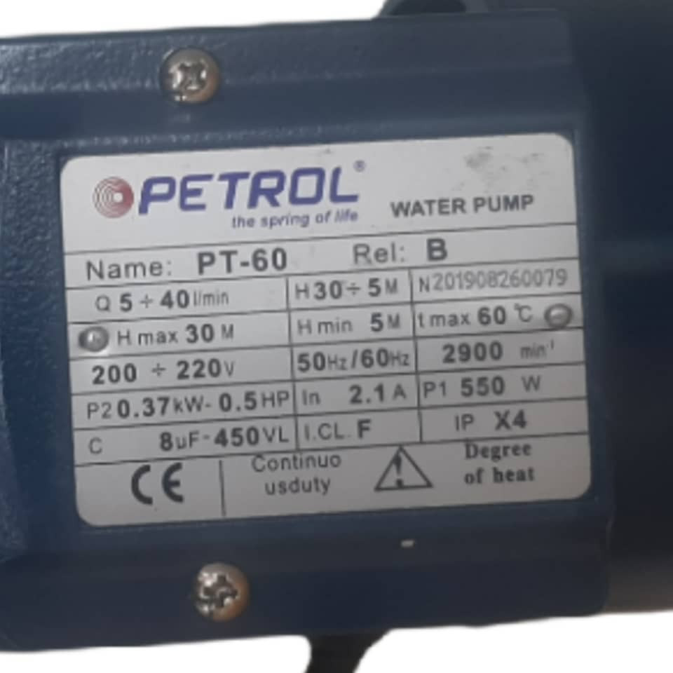 پمپ آب مدل PT-60