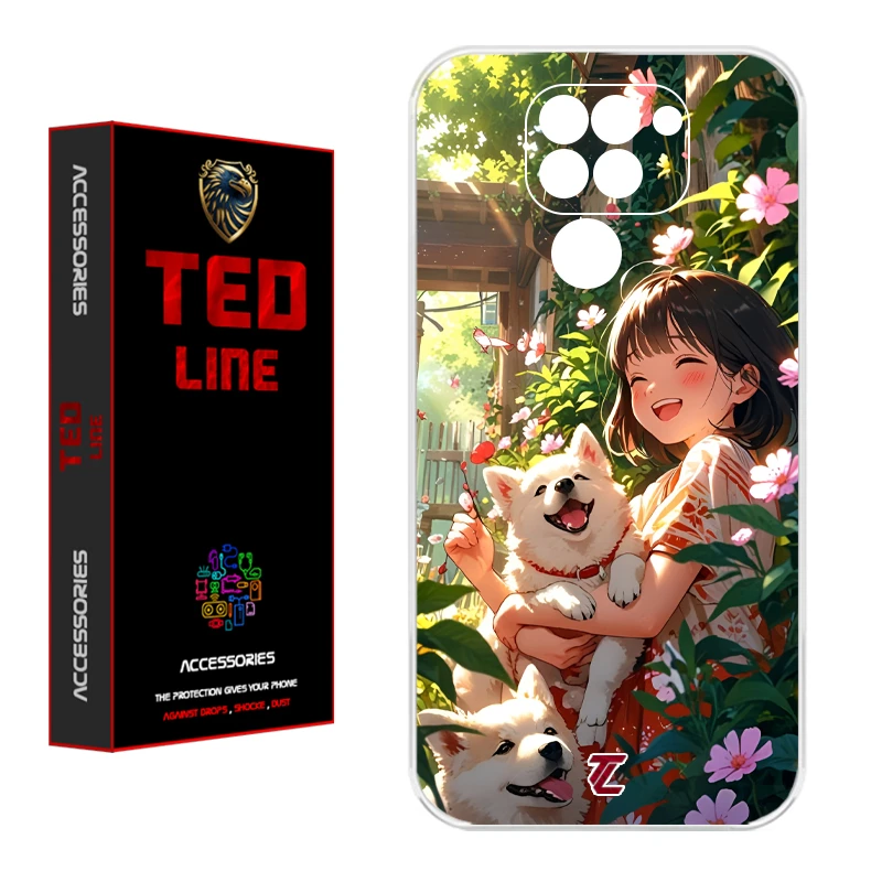 کاور تدلاین طرح سگ کد 1177 مناسب برای گوشی موبایل شیائومی Redmi Note 9