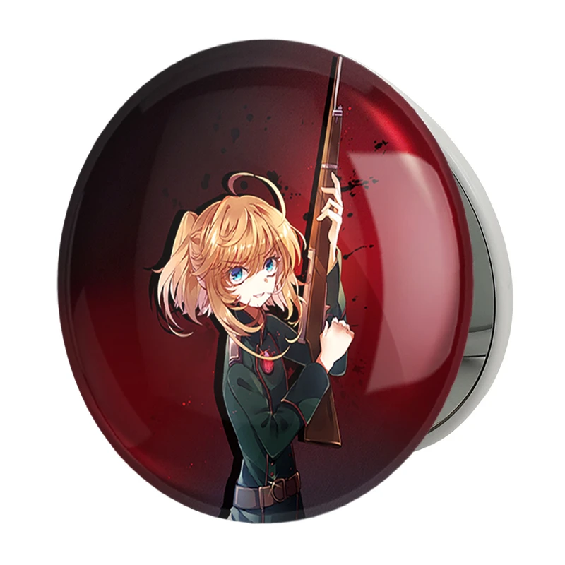 آینه جیبی خندالو طرح تانیا انیمه یوجو سنکی مدل تاشو کد 34699