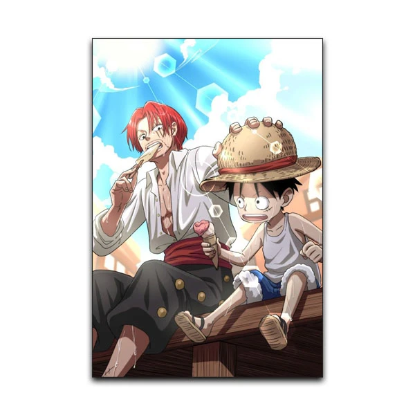 تابلو شاسی گوفی مدل شنکس انیمه وان پیس طرح One Piece Shanks  کد ICEK07