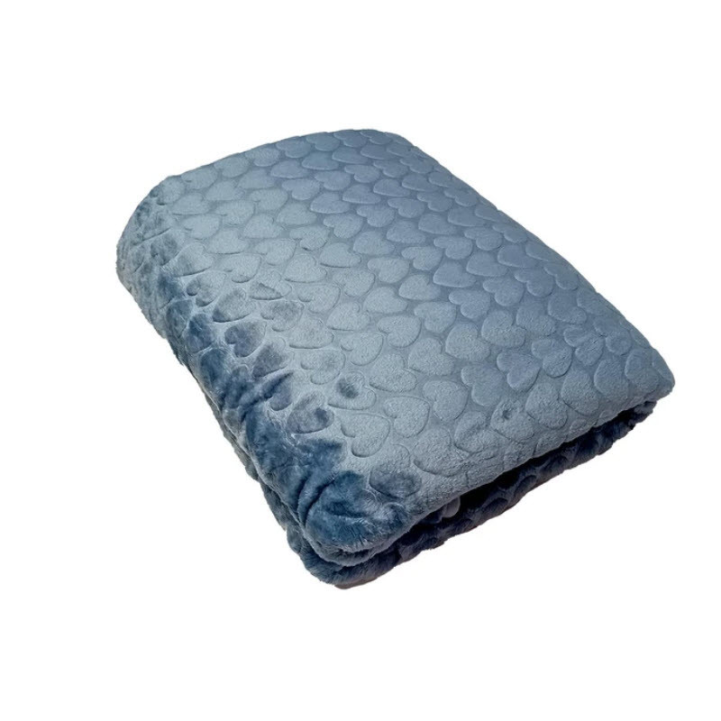 پتو مسافرتی یک نفره مدل قلبی کد 02 سایز 200x150 سانتی‌متر