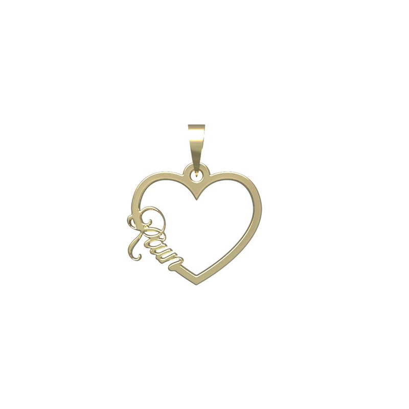 آویز گردنبند طلا 18 عیار زنانه مدوپد مدل اسم رائین rain کد PB1-10100