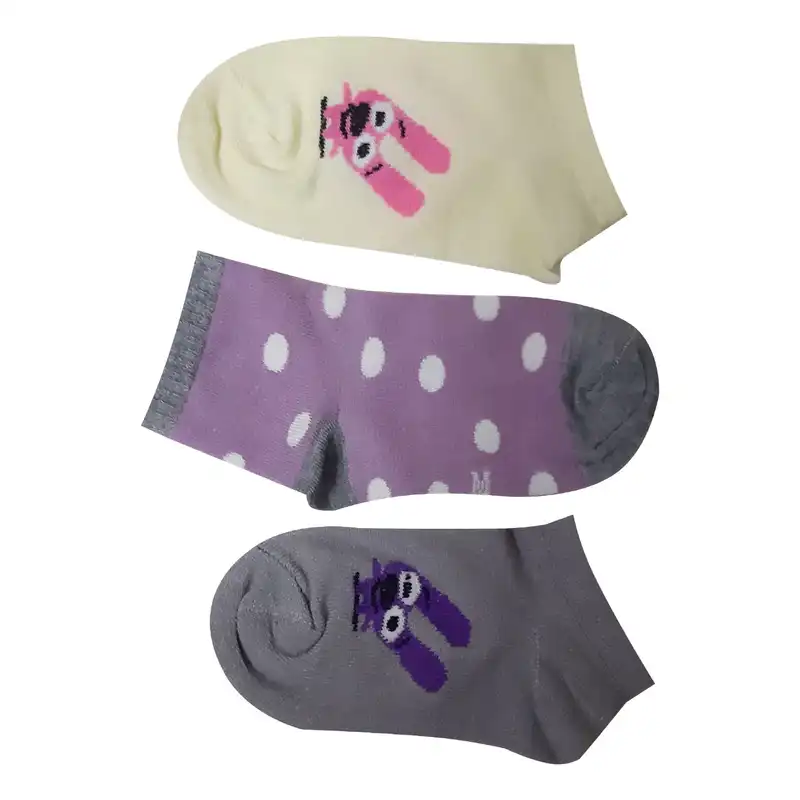 جوراب دخترانه کد 50 مجموعه 3 عددی