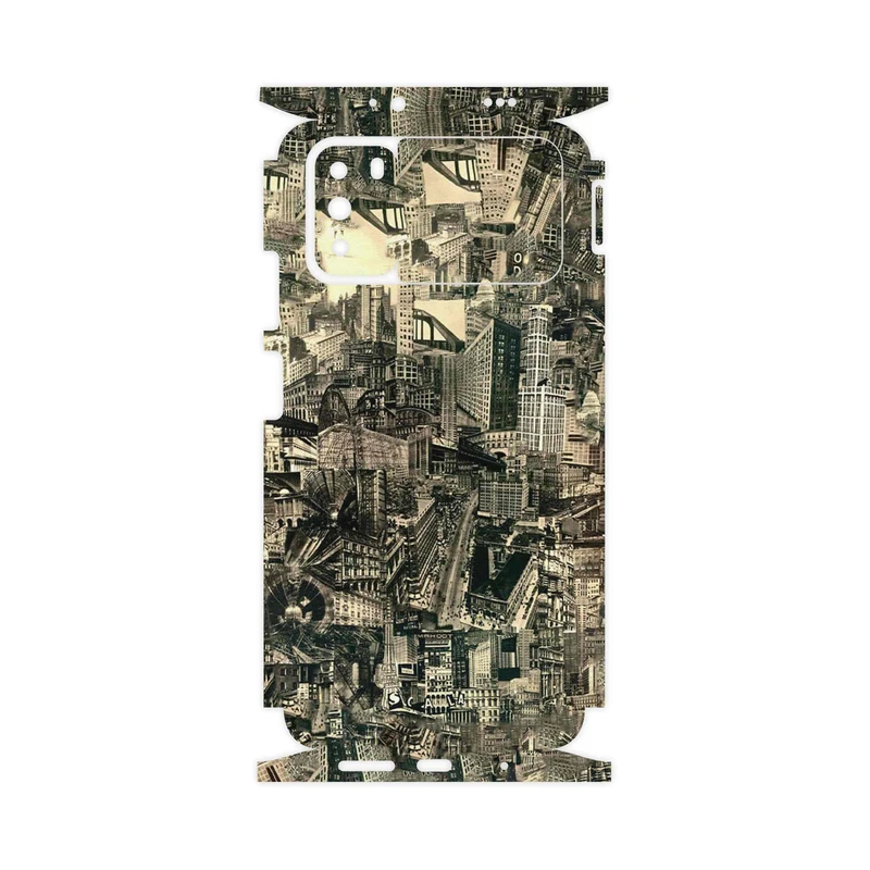 برچسب پوششی ماهوت مدل Collage of Skyscraper-FullSkin مناسب برای گوشی موبایل شیائومی Poco M3