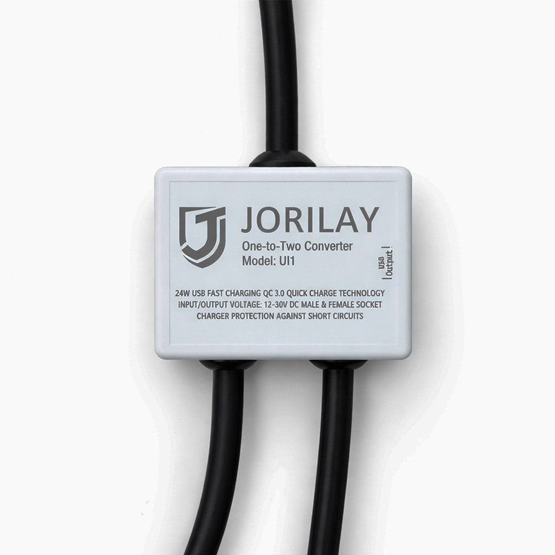 مبدل 1 به 2 مادگی فندکی خودرو جوریلای مدل UI1
