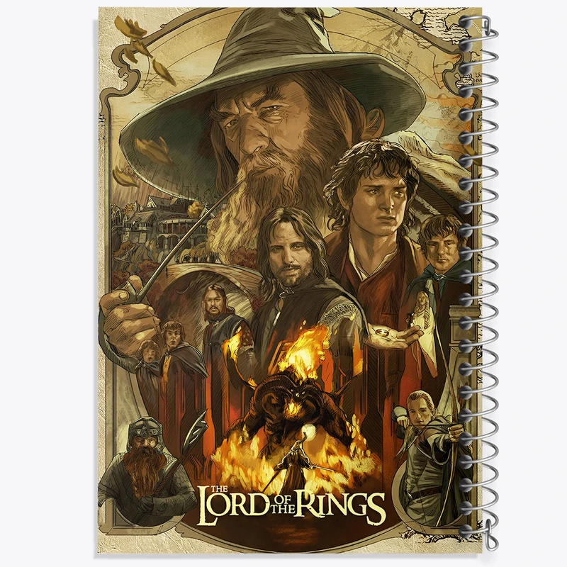 دفتر نقاشی 50 برگ خندالو طرح ارباب حلقه ها (Lord of the Rings) کد F5062