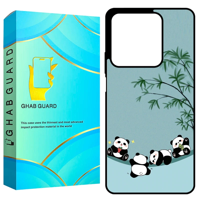 کاور قاب گارد طرح پاندا مدل GCHPN134 مناسب برای گوشی موبایل شیائومی Redmi Note 13 4G
