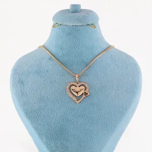 گردنبند زنانه ژوپینگ مدل قلب کد AAB555