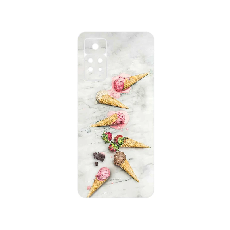 برچسب پوششی ماهوت مدل Funnel_ice_cream مناسب برای گوشی موبایل شیائومی Redmi Note 11 Pro Plus 5G (India)