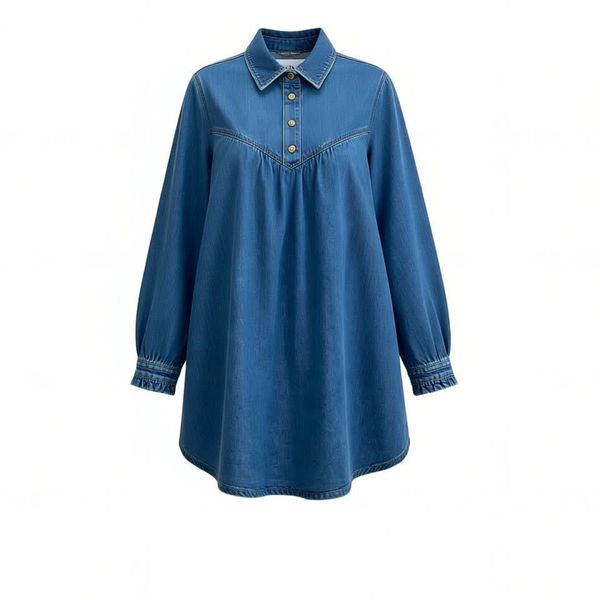 مانتو جین دست دوز زنانه مدل پریناز