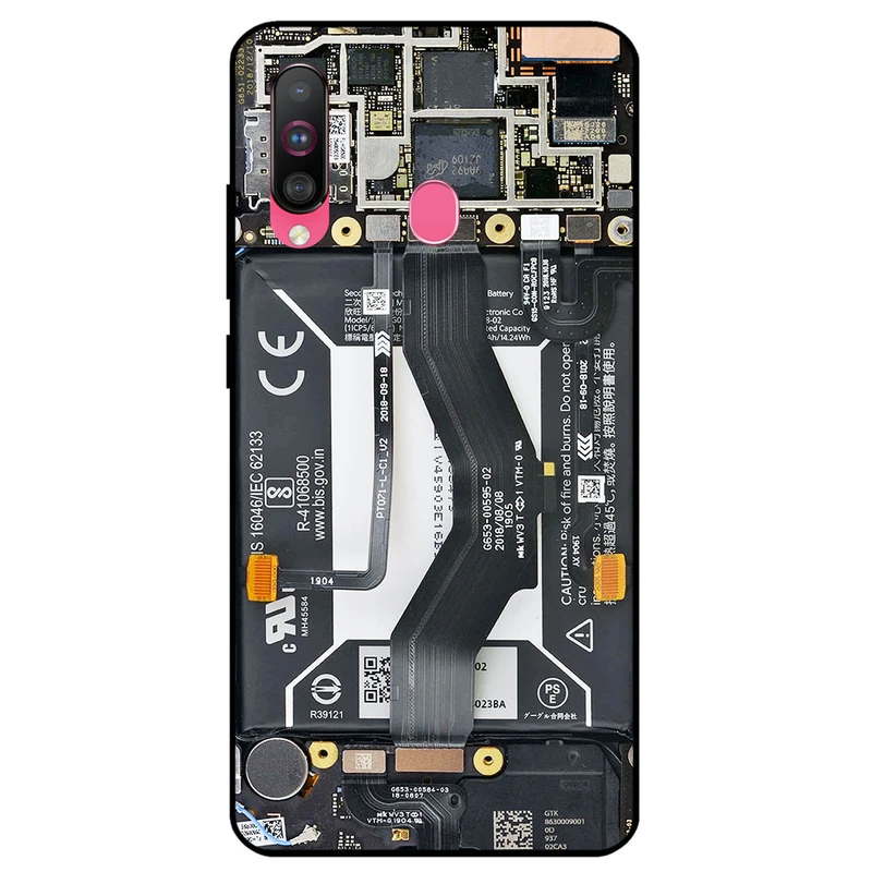 کاور مگافون طرح برد موبایل مدل 8004 مناسب برای گوشی موبایل سامسونگ Galaxy A60 / M40         