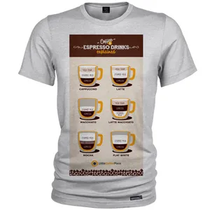 تی شرت آستین کوتاه مردانه 27 مدل The Difference Between Coffees کد MH1189