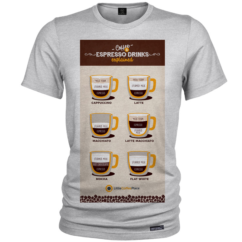 تی شرت آستین کوتاه مردانه 27 مدل The Difference Between Coffees کد MH1189