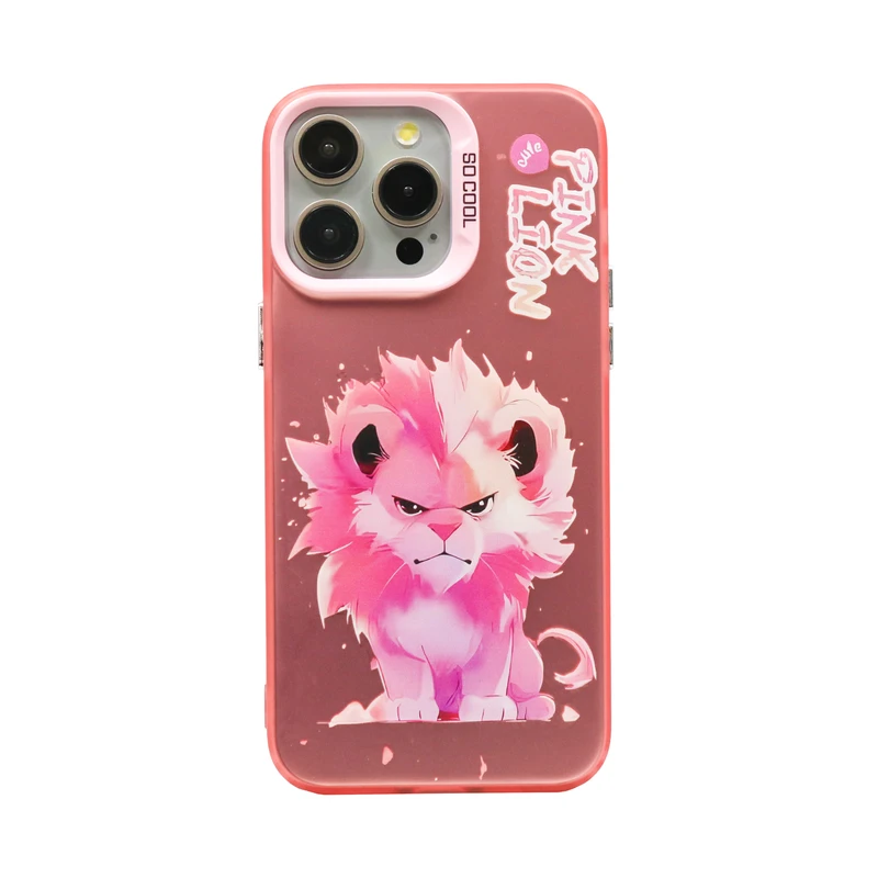کاور مدل Socool طرح شیر صورتی مناسب برای گوشی موبایل اپل  iphone 13 Promax