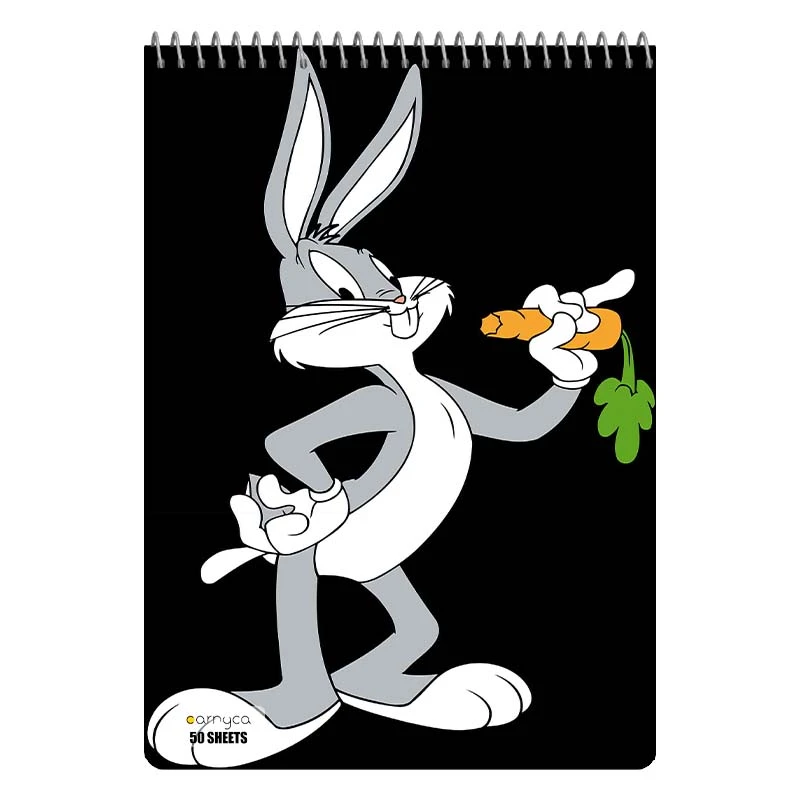 دفتر نقاشی 50 برگ سیمی کارنیکا طرح باگز بانی The Bugs Bunny کد 61568