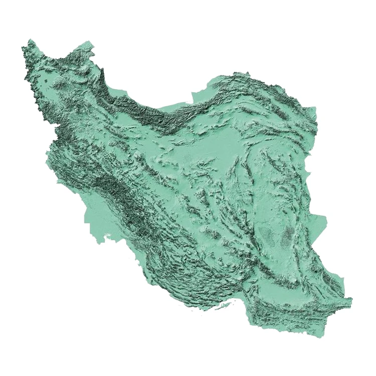 استیکر پارچه و لباس پاد آفرین مدل نقشه ایران کد S2081