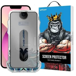 Epicoy Lion Privacy easy install Screen Protector For Apple iPhone 16e / 14 / 13 Pro / 13 