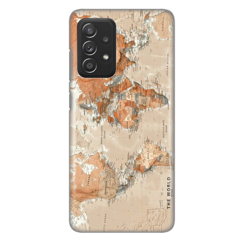 کاور طرح نقشه جهان کد DIMO-081 مناسب برای گوشی موبایل سامسونگ Galaxy A52s / Galaxy A52