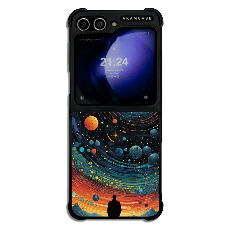 کاور آکام مدل AMC-WSGZFLIP5-ASTRONOMY-20 مناسب برای گوشی موبایل سامسونگ Galaxy Z Flip 5