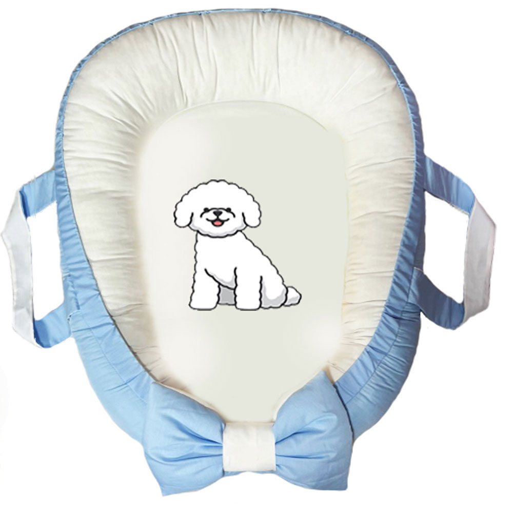 سرویس خواب سه تکه نوزاد ناریکو مدل گارد محافظ دار طرح سگ خندان کد 0609