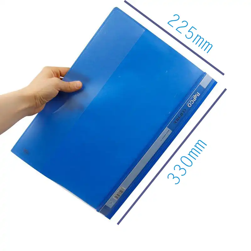 پوشه پاپکو مدل گیره دار پلاستیک مجموعه 9 عددی