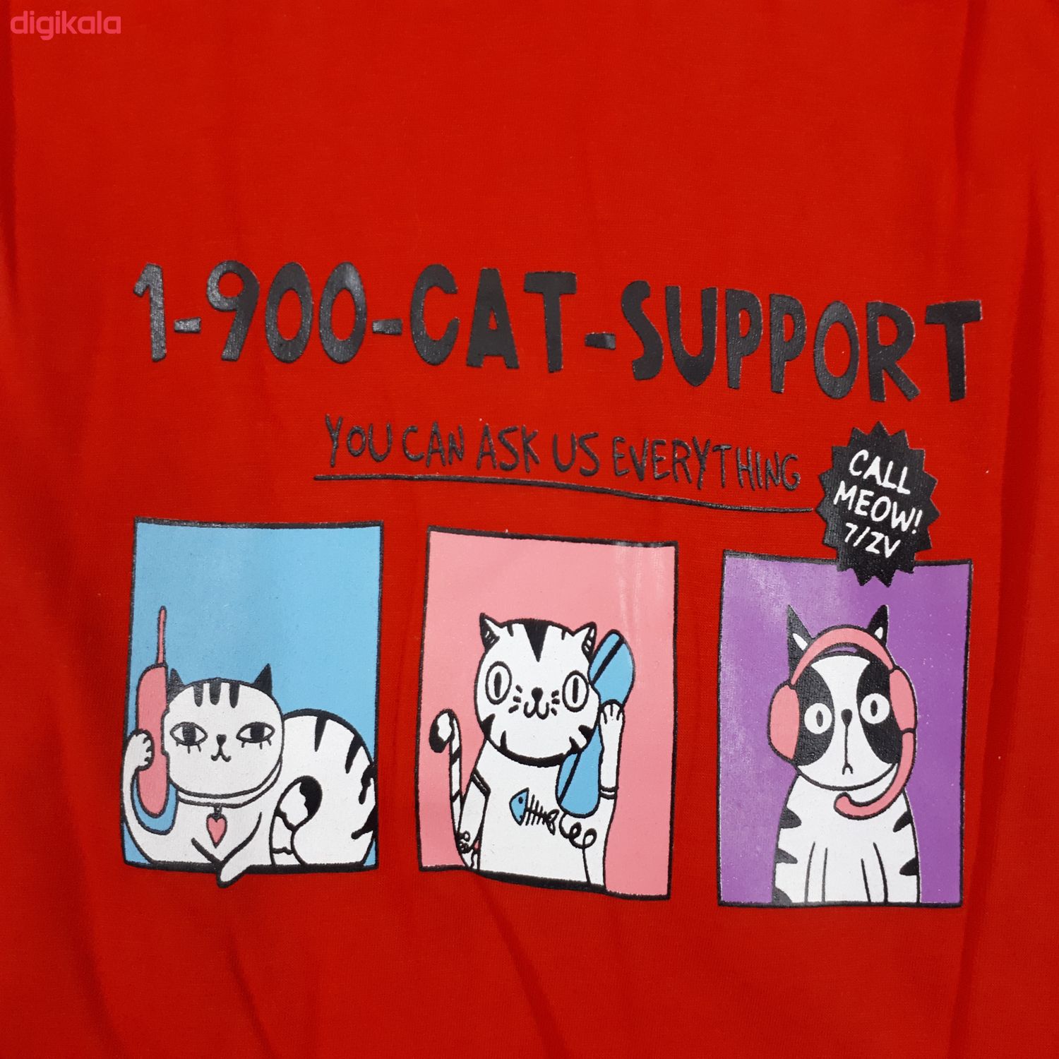 تی شرت آستین کوتاه زنانه الیسا مدل 1900-CAT main 1 2