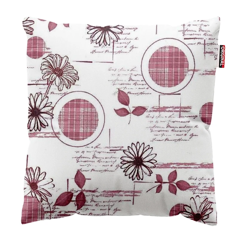 کوسن پاد آفرین طرح گل کد 1492 سایز 30*30 سانتی متر