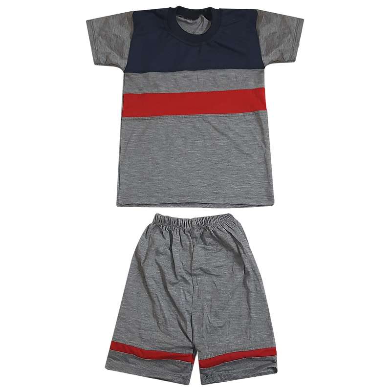 ست تی شرت و شلوارک پسرانه مدل فرهاد