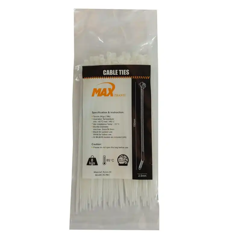 بست کمربندی مکس مدل LH-M-150-6 بسته 100 عددی