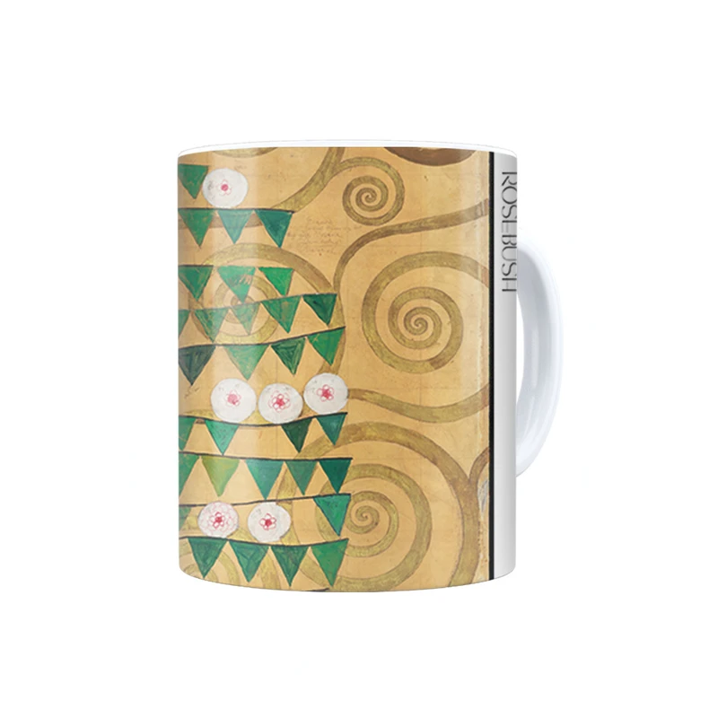 ماگ ترمه طراحان ایده مدل بوته گل سرخ از کلیمت کد art0102