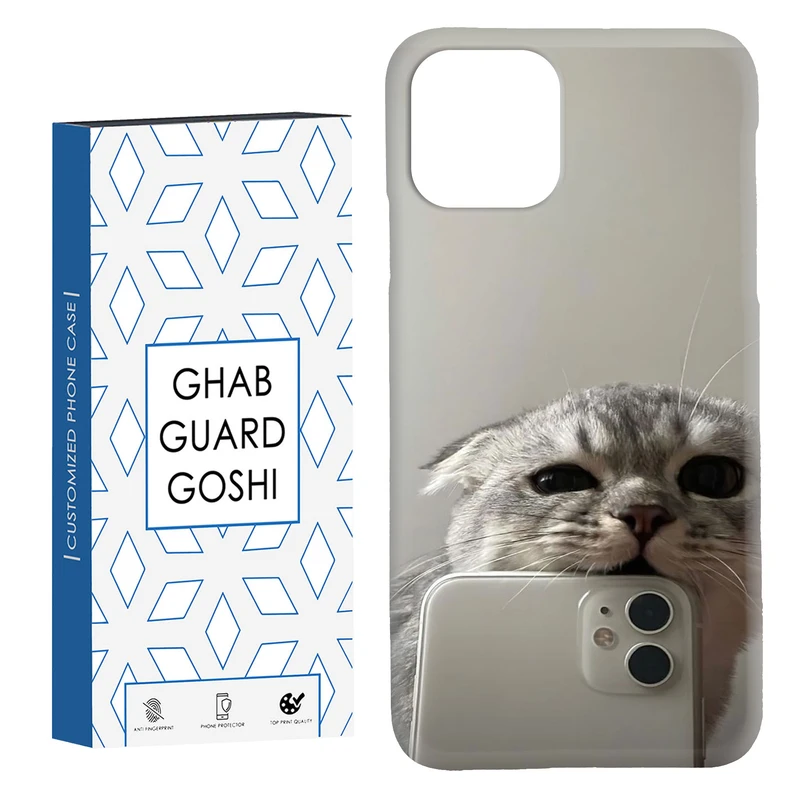 کاور قاب گارد گوشی طرح گربه سلفی کد Dimo-206 مناسب برای گوشی موبایل اپل IPHONE 11 PRO MAX