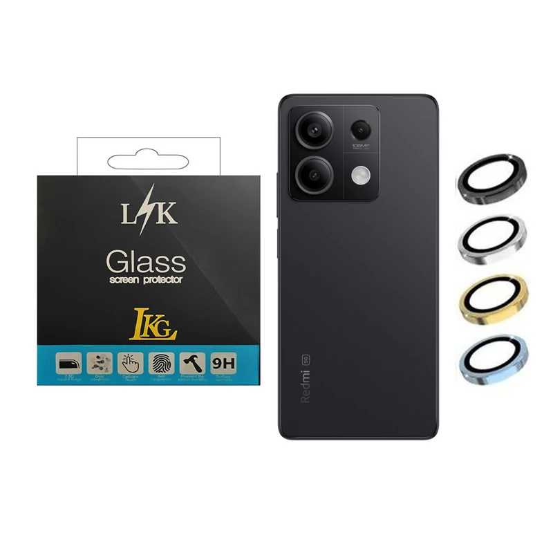 محافظ لنز دوربین ال کا جی مدل رینگی مناسب برای گوشی موبایل شیائومی Redmi Note13 5G
