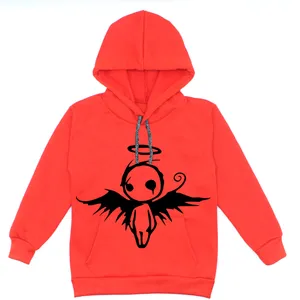 هودی دخترانه مدل فرشته A26 رنگ قرمز