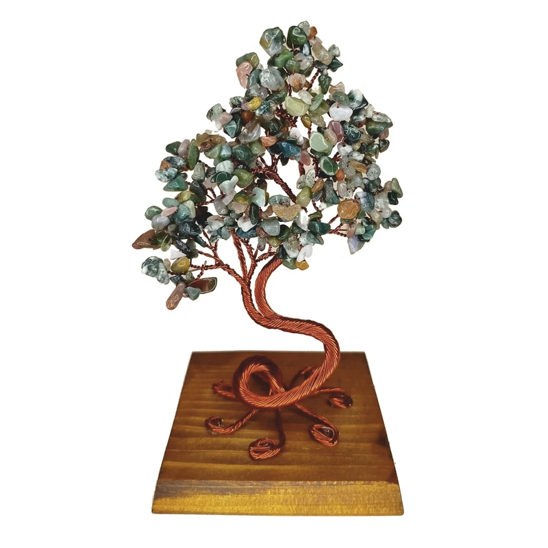 دکوری مدل درختچه سنگی عقیق خزه ای کد ۲۷۰