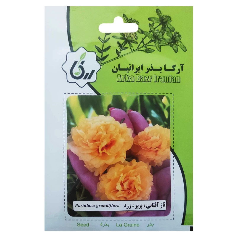 بذر ناز آفتابی پرپر زرد آرکا بذر ایرانیان کد 140-ARK