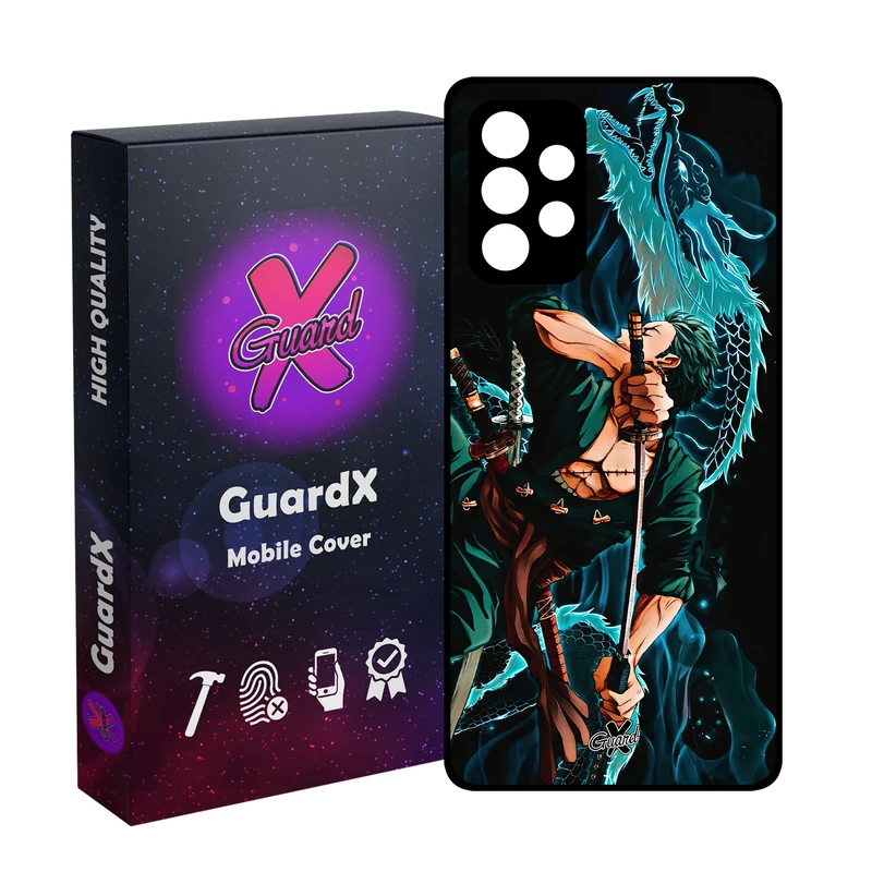 کاور گارد ایکس طرح Roronoa Zoro Anime مدل Glass10553 مناسب برای گوشی موبایل سامسونگ Galaxy A73
