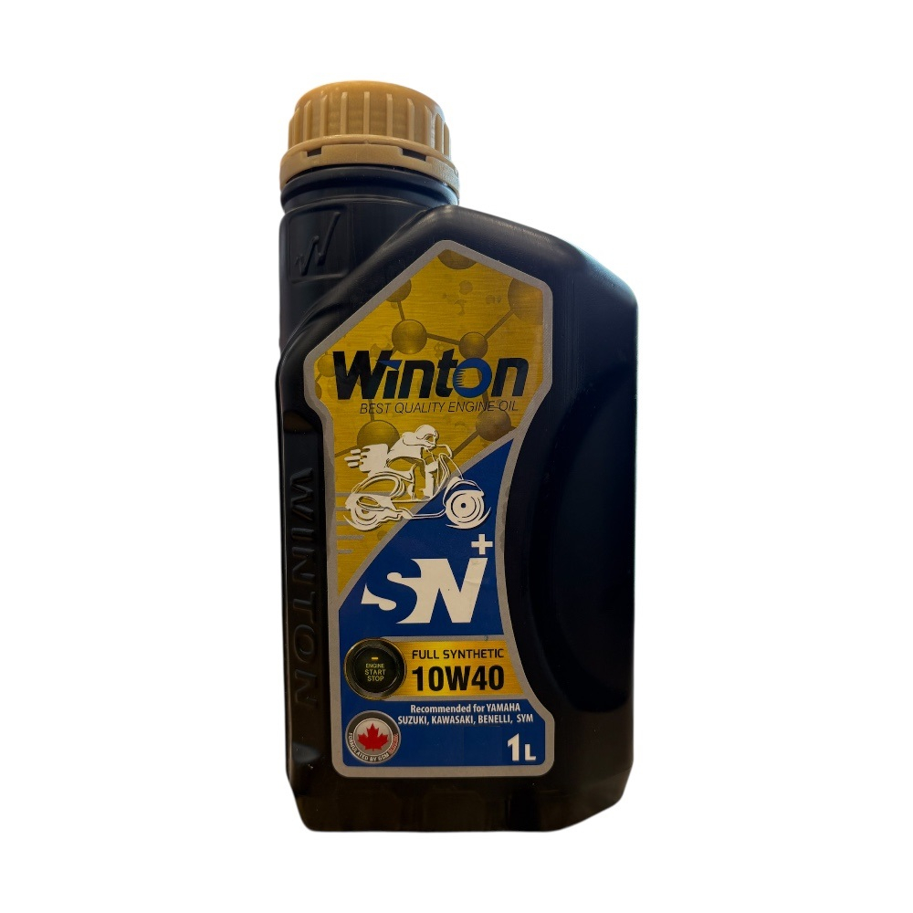روغن موتور سیکلت تمام سنتتیک وینتون مدل SN 10W-40 حجم 1 لیتر