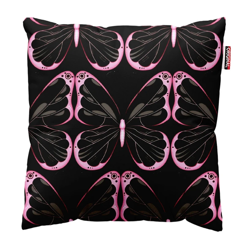  کوسن پاد آفرین طرح پروانه زیبا کد 1353 سایز 30*30 سانتی متر