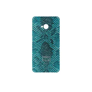 MAHOOT Blue Snake Skin Cover Sticker for HTC One