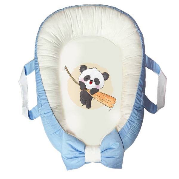 سرویس خواب سه تکه نوزاد مدل گارد محافظ دار طرح پاندا کد 036